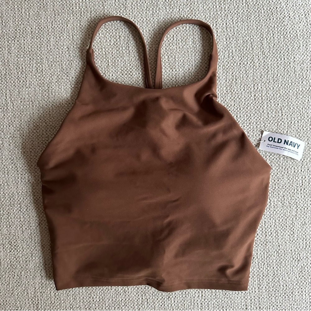 Old Navy Powersoft Light Support Longline Sports Bra Top